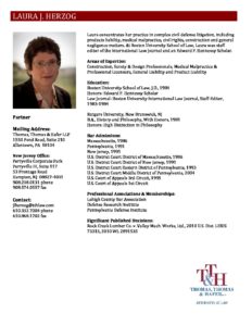 Herzog, Laura J. Biography | Thomas, Thomas & Hafer LLP